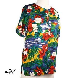 Vintage Hawaiian Shirt Original Russ Sports Company Short Sleeve Sz Sm - Hey Viv